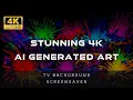 First Generation of AI-Generated Graffiti Art Visuals back in 2024 Background Screen