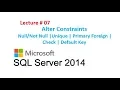 7 Alter Constraint Add or Drop Key Using Alter Command in SQL