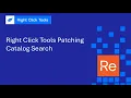 Patching Catalog Search Right Click Tools