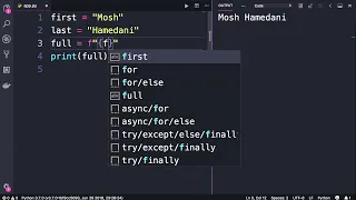 Python - Formatted Strings By Mosh Hamedani