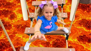 Anabella and Bogdan Playground Turns Into Lava!