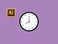 Illustrator - How to Draw Wall clock for beginner Adobe Illustrator Tutorial