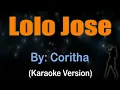 Lagu LOLO JOSE - Coritha (Karaoke version)