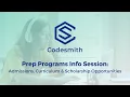 Codesmith Prep Programs Info Session JavaScript for Beginners CS Prep