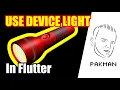 Use Device FLASHLIGHT in Flutter app