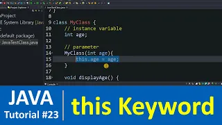 Java Tutorial - this Keyword in Java Programming Constructor