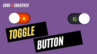 Creating Dark Mode and Light Mode Toggle Button using Simple HTML and CSS