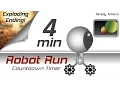 4 min racing robot countdown timer with exploding ending