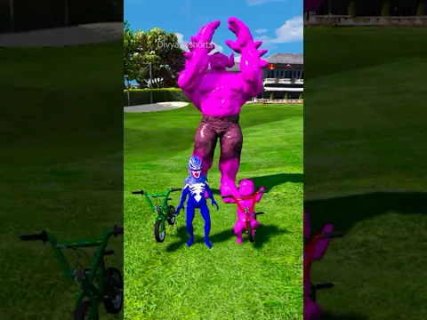 GTA V: PINK HULK GIFTS HIS BABY MONSTER TRUCK #shorts #hulk #gta5