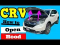 How to Open Hood on a Honda CRV CR-V 2017-2021
