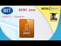 BIT SEM1 Java - Lesson 3