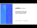 Creating a full page 3D scrolling effect