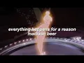 Lagu everything happens for a reason - Madison Beer (lyric video)