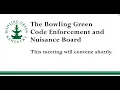 2026 Code Enforcement Nuisance Board Meeting