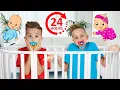 Download Lagu Vlad and Niki 24 Hours Baby Challenge and Other Fun Challenges for kids