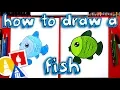 How To Draw A Cartoon Fish for young artists