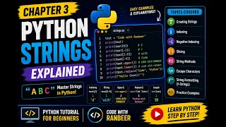 Python Strings Explained Python Tutorial for Beginners Chapter 3