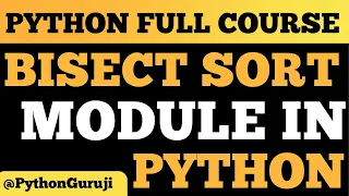 Effortless Sorting with Python s Bisect Module