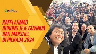 Alasan Raffi Ahmad Dukung Jeje Govinda dan Marshel Widianto Maju Pilkada 2024