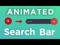 Animated CSS Search Box using HTML CSS No JavaScript Creative Search Bar Effect