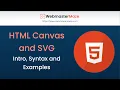 HTML Canvas and SVG and their Differences