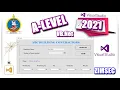 ZIMSEC 2021 A Level Computer science SECTION B VB Net