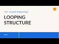 REVIEW ON LOOPS tagalog - Java programming