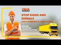 Stop Sign Signal Safety for Light Commercial Vehicles US Online Certification OSHA Training