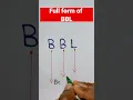 Full form of BBL