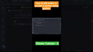 How to add action or onclick in button using python