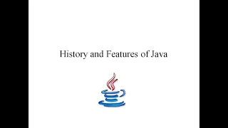 History and Features of Java Java Tutorial Part 2 Ranjithsir
