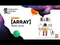Contoh Penggunaan Array Dasar pada Java