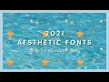 45 aesthetic fonts you never knew with download links 2021