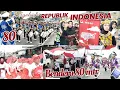 Download Lagu Karnaval 17 Agustus, Bawa bendera panjang 80 meter, diiringi dua drumband DQCK dan GNRMC
