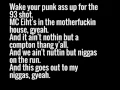 MC Eiht - Streiht Up Menace Lyrics