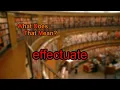 What does effectuate mean