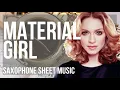 Download Lagu Alto Sax Sheet Music: How to play Material Girl by Madonna