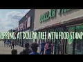 Using my food stamps at DOLLAR TREE COME SHOP AND MY KIDS