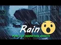 Pure CSS Rain With Animated Background Html CSS Animation Effects 2019