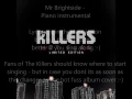 Mr. Brightside by The Killers - Piano instrumental
