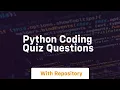 python coding quiz questions