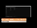 How To Make Number System Converter - Python 3 Bahasa