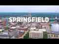 Springfield - state capital of Illinois 4K drone footage