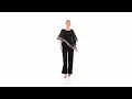 Ignite Evenings Asymmetric Cape Jumpsuit