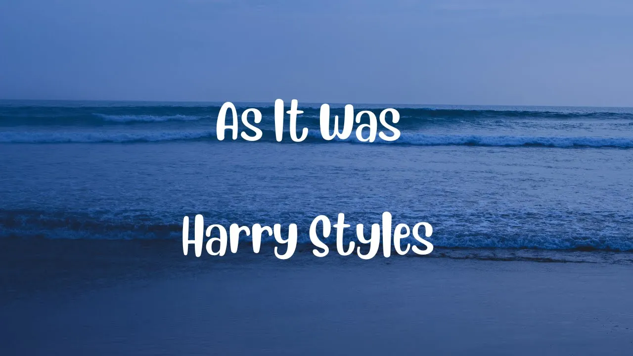 Harry Styles - As it was // lyrics + myanmarsub