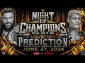 WWE Night of Champions 2026 - Match Card Prediction