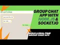 Realtime Group Chat App with Node js Socket io HTML CSS JavaScript Full Responsive