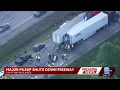 Semi plows into I-41 backup after deadly motorcycle crash several hurt