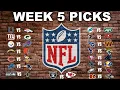 NFL Week 5 picks 2022