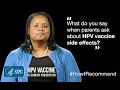 Dr Savoy Explains How She Addresses Side Effects and HPV Vaccine